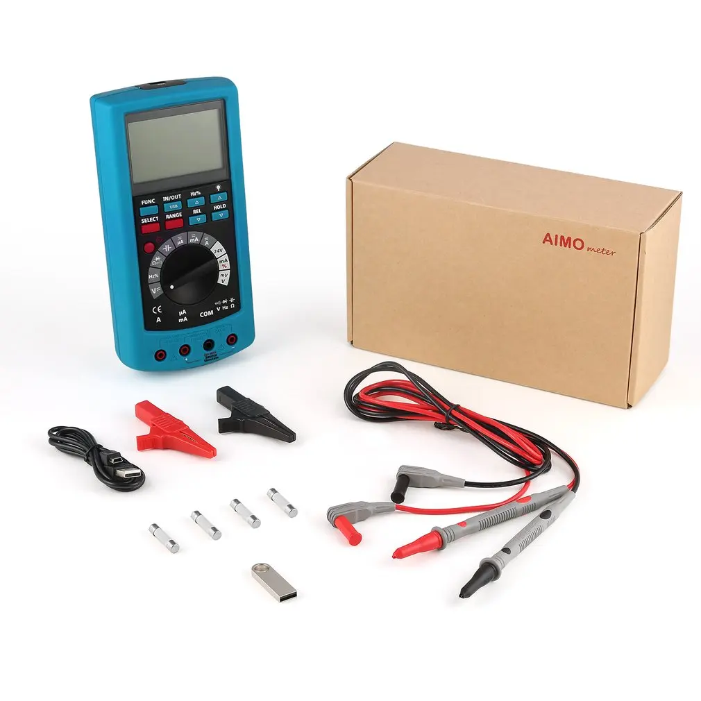 

2 in 1 High Accuracy Mulitifuction Process Calibrator & DMM Digital MultiMeter With 24V Loop Supply Low Battery Display