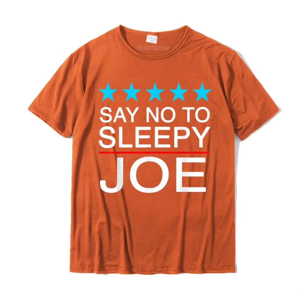  Casual Tops Tees Company Short Sleeve Men T Shirts TpicOriginaltitle Comics VALENTINE DAY Top T-shirts Round Collar Say No To Sleepy Joe Anti-Biden Funny Trump Supporter T-Shirt__MZ16360 orange