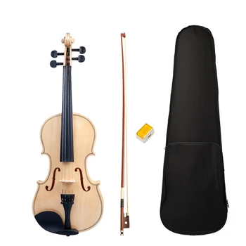 

Acoustic Violin Adult Student Violin Full Size 4/4 Violin Smooth Polished Surface Violin Bow Box Set New