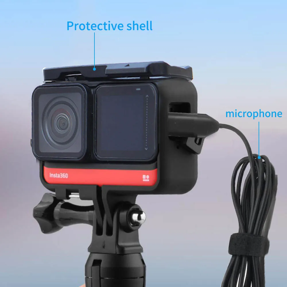 Accessories Kit TUYU Type-C Lavalier microphone no need mic adapter For Insta360 one R one Rs camera Accessories hi-fi sound noise reduction