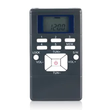 Мини портативный радио цифровой дисплей светодиодный FM двухканальный проигрыватель стерео с портативными наушниками радио для прогулок GV99