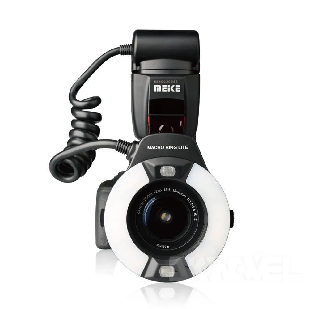 Meike MK 14EXT ettl macro anel flash af auxiliar lâmpada para canon
