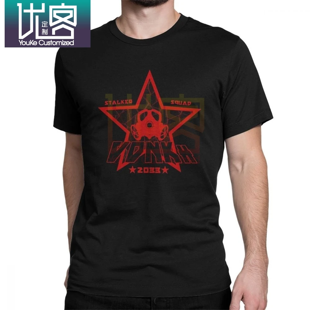 

VDNKh Stalker T-Shirts Squad Metro Exodus Tees Gas Mask Toxic Games T Shirt Man's Original Clothes Crazy Crewneck Cotton