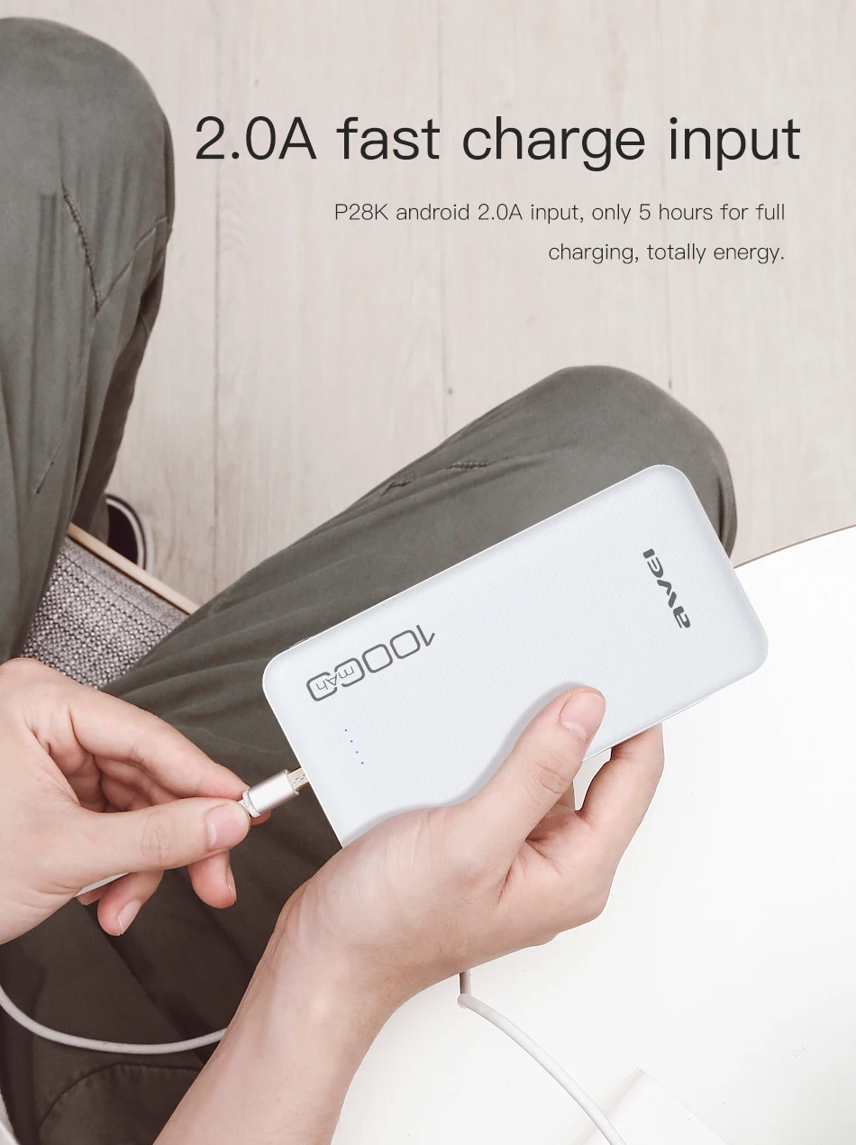 Portátil de Carregamento Externo para Xiaomi Poverbank Carregador Rápido Duplo Usb 2.1a Batteriey Iphone 11 Ip28k 10000mah 6 Baterias Externas