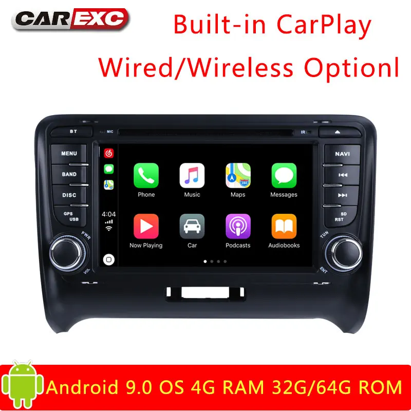 Discount Android 9.0 Octa Cores Car DVD Player For Audi TT 2006-2012 With Canbus WIFI Radio GPS Bluetooth USB DVD Multimedia DSP Carplay 0