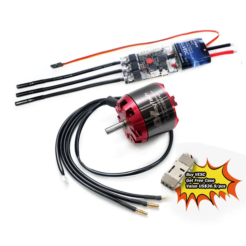 

Maytech 6355 бесщеточный двигатель 3500W электрический контроллер для мотороллера 50A SuperEsc на базе VESC для электронной платы