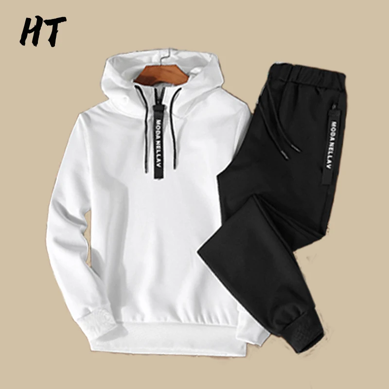 Tracksuit Men Hoodie Joggers-Set Spring Casual Mens Korean-Fashion 2piece 5XL Autumn