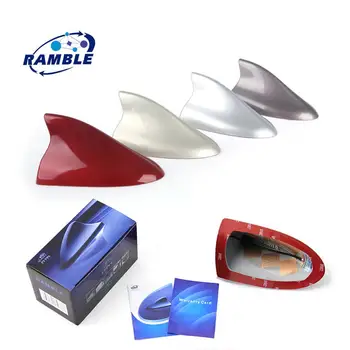 

RAMBLE Super Shark Fin Antenna Super Roof Aerial Accessories Radio Anten Cover Signal Car Antenna Fin For Renault CLIO III