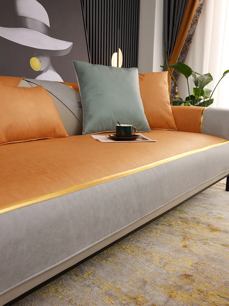 Funda de cojín de sofá impermeable de tela de tecnología Nano, cubierta