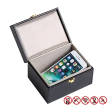 Автомобильный практичный Органайзер кнопочный телефон сумка для хранения сигнала блокатор Предотвращение безопасности Противоугонный чехол из искусственной кожи Аксессуары