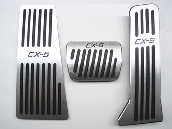 

Auto Accessories Aluminium car pedals For Mazda CX5 CX-5 AT Accelerator Pedal Brake Pedal Footrest Pedal