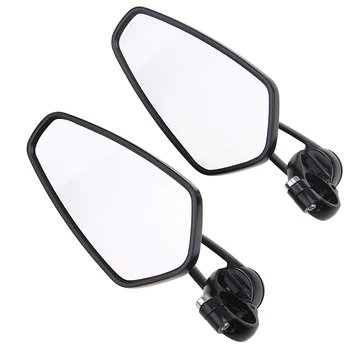

POSSBAY CNC Aluminum 7/8'' 22MM Folding Handlebar Ends Mirror Motorcycle Rearview Side Mirror Universal For Cafe Racer