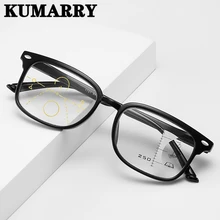 KUMARRY, анти-синий светильник, очки для чтения, для мужчин/женщин, прогрессивные многофокальные очки, близкий дальний прицел, диоптрий, 1,0+ 2,0~ 3,5
