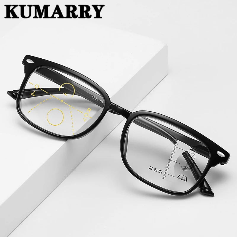 KUMARRY анти-синий светильник очки для чтения мужчин/женщин прогрессивные