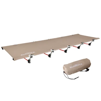 

Portable Foldable Camping Cot Single Person Folding Bed 330LB Bearing Weight Compact for Hiking Backpacking Picnic Camping