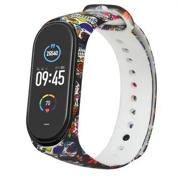 

Painted Portable Bracelet Replacement Watch Band Straps Wristbands Accessories Replacement Parts For Mi Band 5