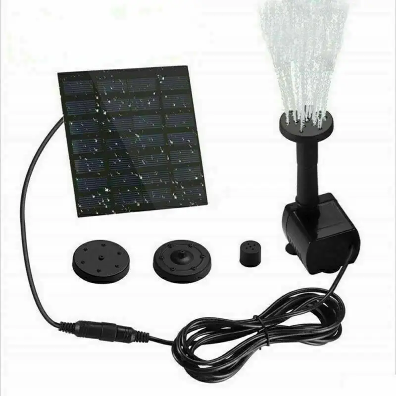 180L/H Solar Panel Powered Water Feature Pump Garden Pool Pond Fountain Aquarium