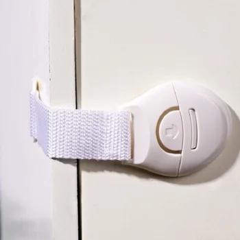 

10Pcs/Lot Baby Safety Lock Protection Of Children Drawer and Cabinet White Lock Plastic Kids Protection Products