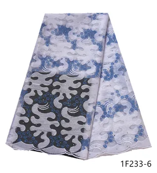 

Latest Design African Lace Fabric Embroidered Nigerian Laces Fabric 2020 High Quality French Tulle Lace Fabric For Women 1F233