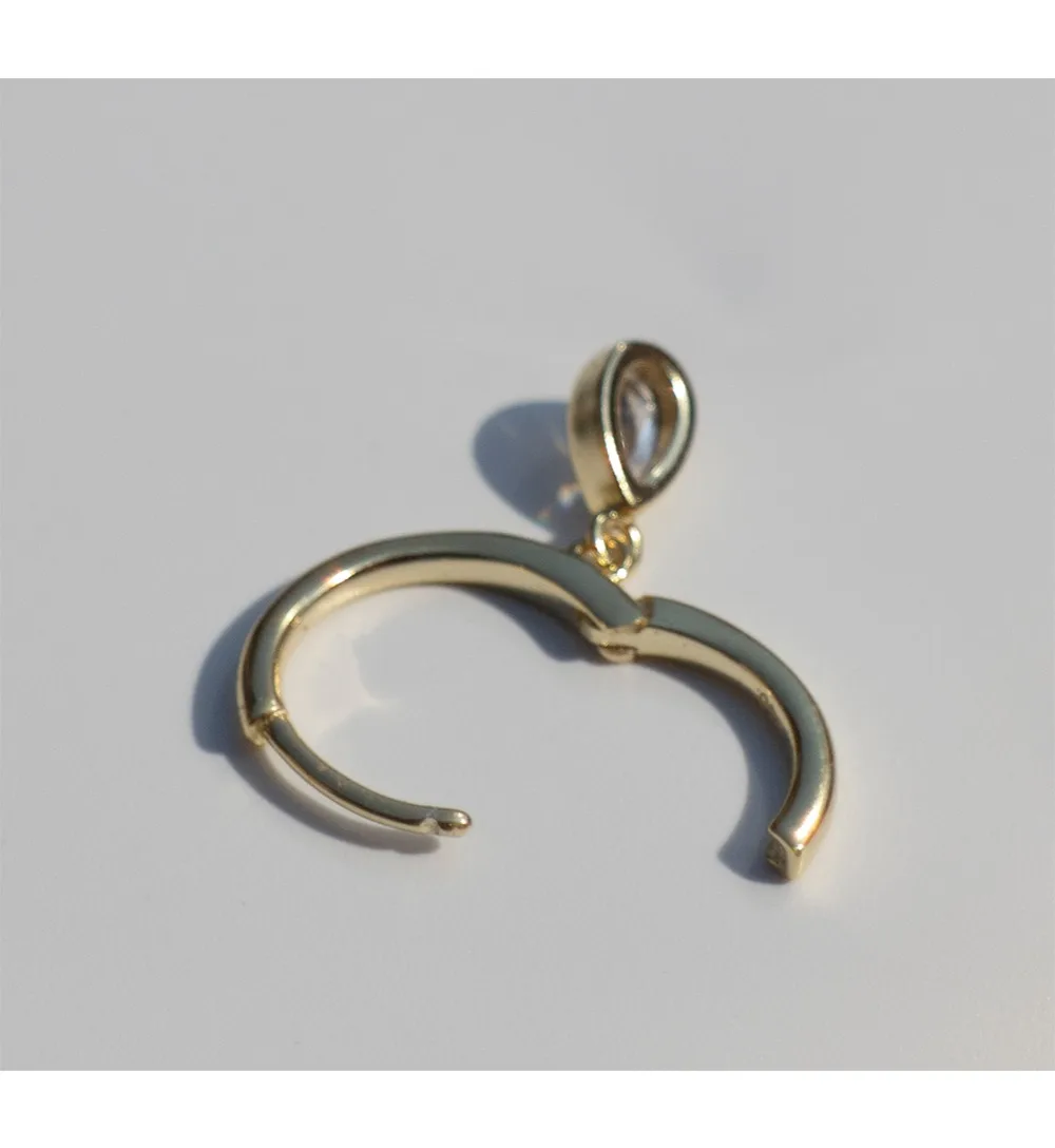 Серьги из стерлингового серебра 925 пробы, модные, циркон в виде капли воды, короткие серьги-капли, милый стиль, дикий тренд, женские серебряные серьги для девочек, ювелирные изделия