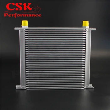 

Universal 34 Row An-10an Universal Engine Transmission Oil Cooler Black / Silver