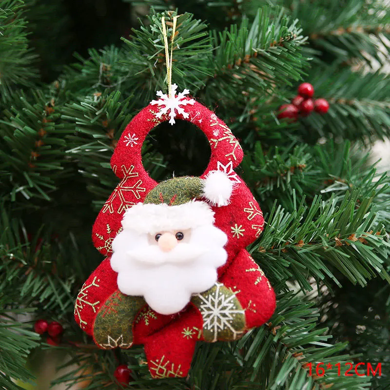 Год, милые рождественские куклы Санта-Клаус/снеговик/Лось Noel, Рождественское украшение для дома, Рождественский Navidad, детский подарок - Цвет: 27