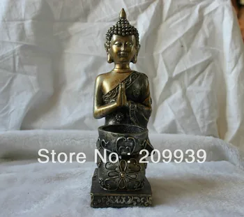 

00620 China Tibet Tibetan Resin Buddhism Seat Shakyamuni Sakyamuni Buddha Statue (A0314)