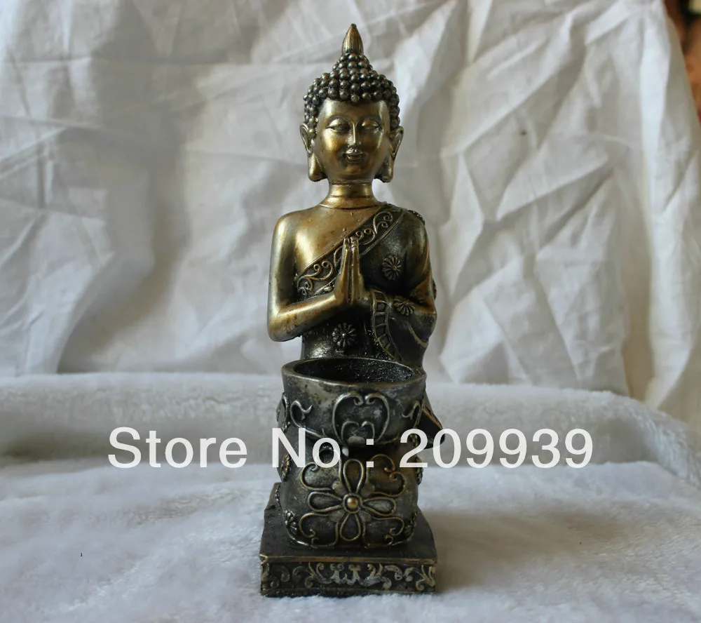 00620 China Tibet Tibetan Resin Buddhism Seat Shakyamuni Sakyamuni Buddha Statue (A0314) | Дом и сад