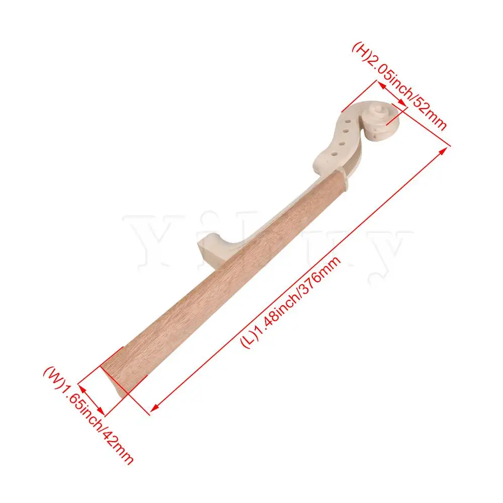 Yibuy DIY черного дерева цвет 4/4 скрипки фитинги с палисандр гриф тип 1