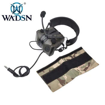 

WADSN Tacitcal Comtac II Headset Silicone Earmuff Original Lettering Microphone Waterproof Headphone WZ044-FG Softair Earphone