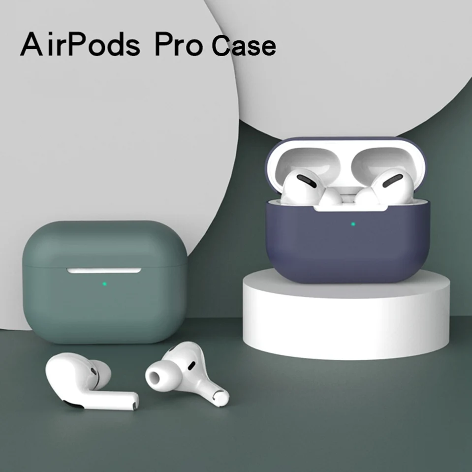 Чехол для наушников для Apple Airpods Pro, роскошные наушники, сплошной цвет, пряжка, коробка для AirPods 3 Pro, гарнитура, силиконовый чехол, крышка, Fundas