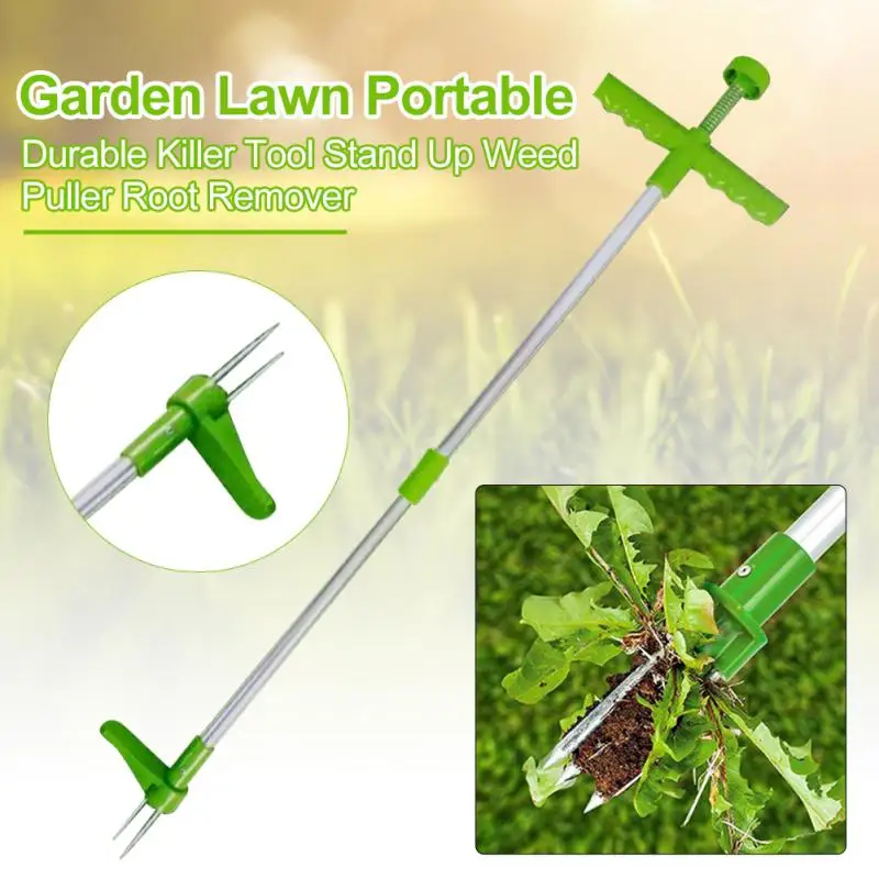 Outdoor Weed Puller Portable Long Handled Lightweight Weeder Durable