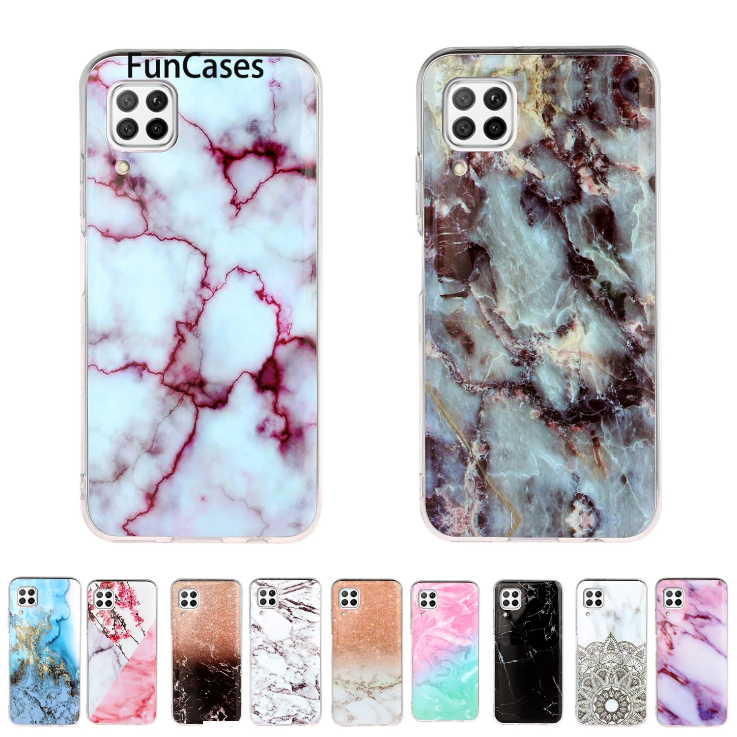 Mawar Emas Lembut TPU untuk Huawei P40 Huawei Telepon P40 Lite Mate 20 Kehormatan 8C Y5P Y7P 5G 8X Y6P P Smart 2020 Ponsel Kasus