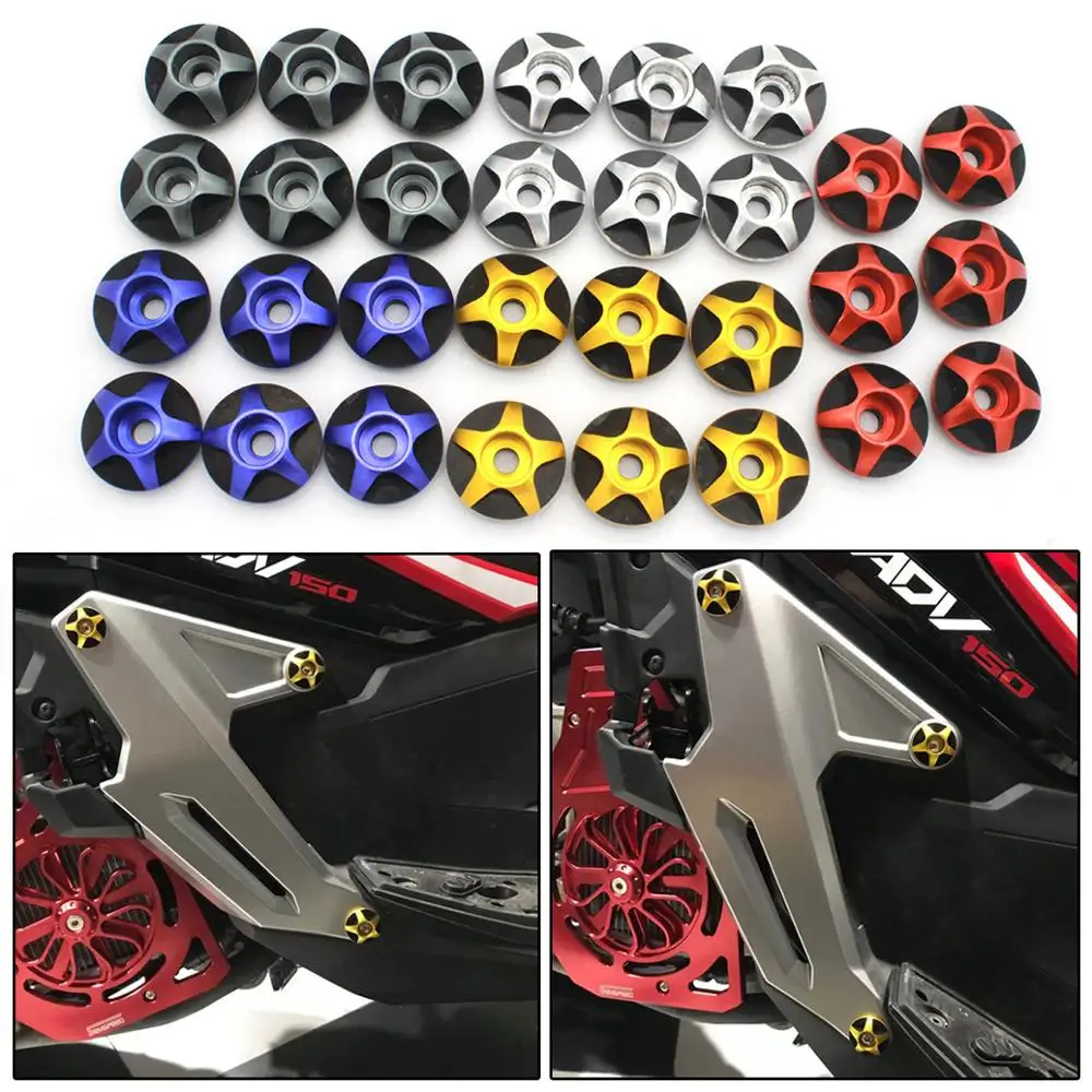 SEMSPEED 6 шт. аксессуары для ADV150 мотоцикл adv 150 2019 2020 Боковая Рама слайдер болт стойка