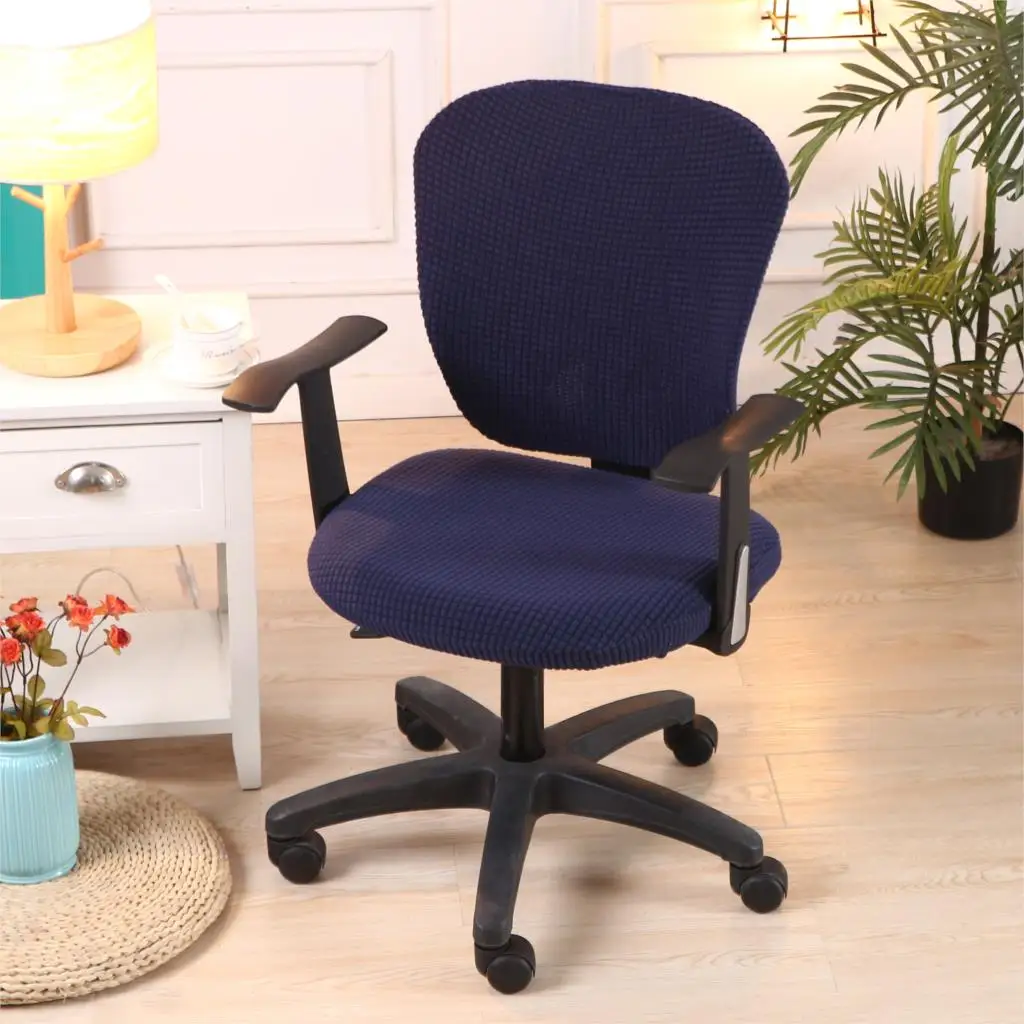 

1Pcs Office Elastic Spandex Chair Covers Protector Seat Chair Covers Removable Slipcovers For Office Computer Chair Seat Chairs