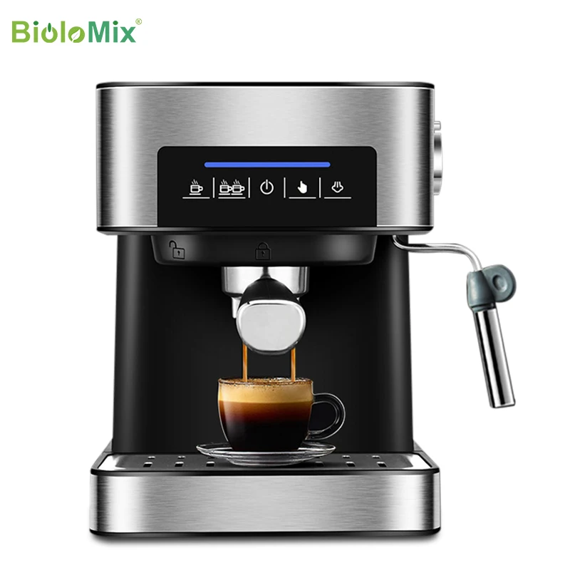 Полуавтоматическая кофеварка для эспрессо BioloMix 20 бар 850 Вт с капучинатором