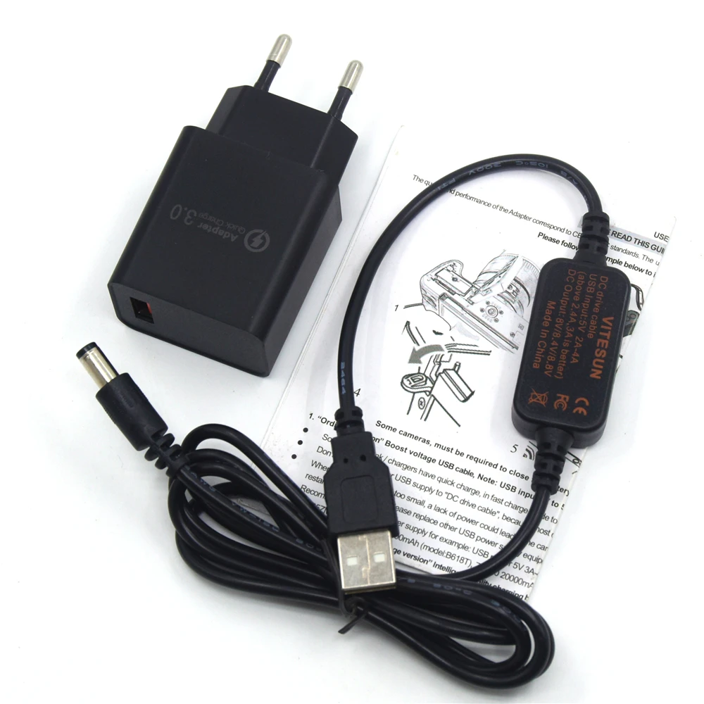 Внешний аккумулятор для мобильного телефона USB кабель постоянного тока 8 4 в + QC3.0 5