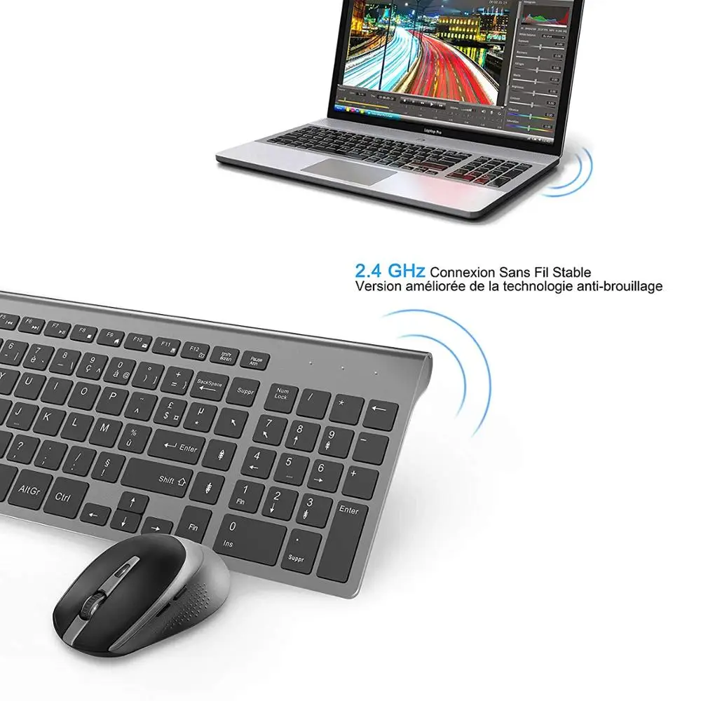 French Keyboard Wireless Mouse Azerty Suitable For Game Pc Player Imac Tv French Keyboard Mouse Wireless Game Keyboard Keyboard Mouse Combos Aliexpress