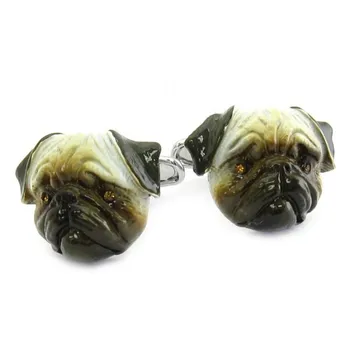 

Cufflinks Dog Pug-Carlino 3D Pug Dog-Carlino 3D Safari Collection