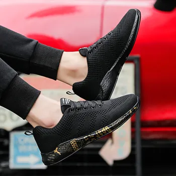 

New Men's Casual Shoes Lace up Mens Shoes Lightweight Comfortable Breathable Walking Shoes New Unisex High Quality Running Shoes