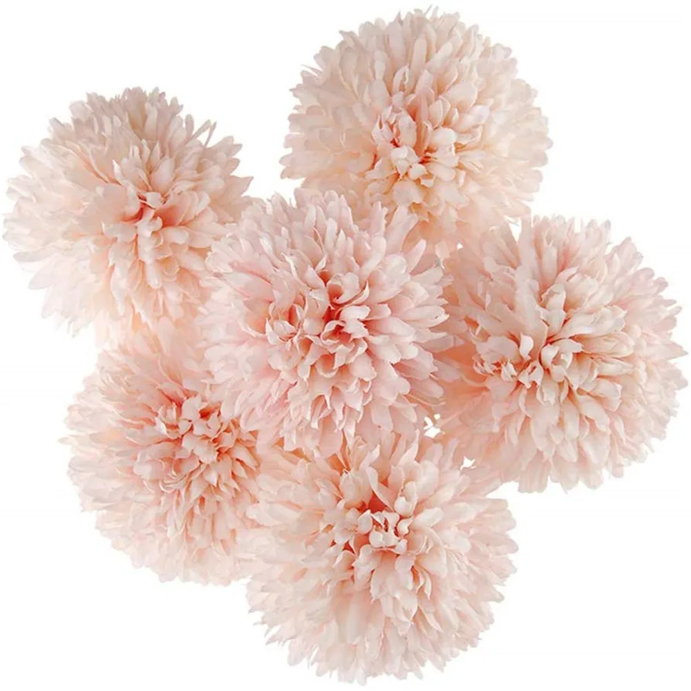

Free Shipping 6Pcs Artificial Dandelion Flowers for Wedding Garden Party Decoration Pink