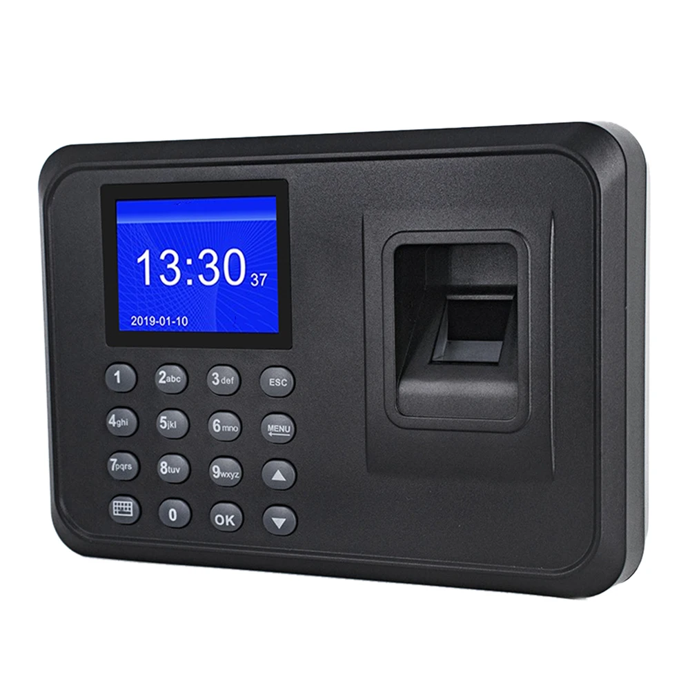 

Biometric Fingerprint Time Attendance System Clock Recorder Employee Recognition Recording Device Electronic Machine Languages 8