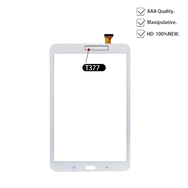 Новинка 8 ''дюймовый сенсорный экран для samsung Galaxy Tab E 8,0 T3777 T377 Сенсорная панель дигитайзер Сенсорная передняя стеклянная линза