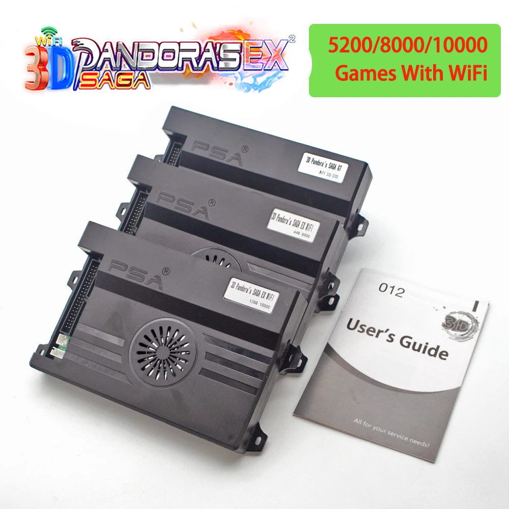 3D Pandora Сага EX Box 1000 в 1 Wifi market 128G SD карта добавьте 2D игру поддержка до 4 игроков