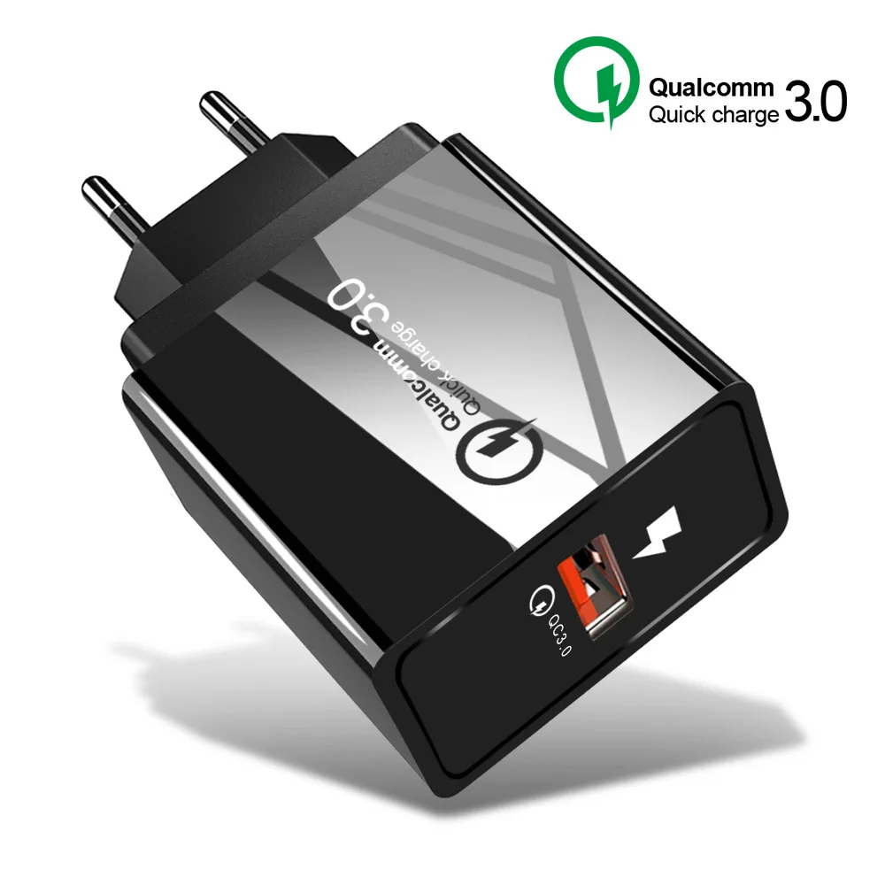 QC 3,0 USB зарядное устройство полностью совместимо с супер быстрой зарядкой DASH VOOC Flash Charging US EU Plug для iPhone Xiaomi huawei