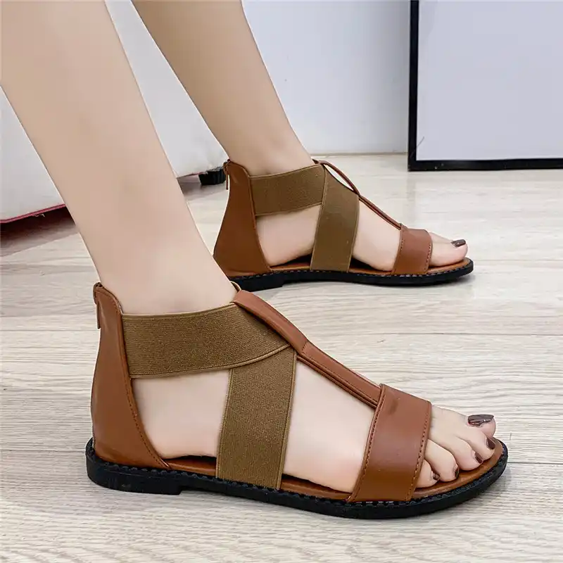 Sandalias De Mujer Moda Novedosa Sandalias Romanas De Verano Para Mujer Sandalias Planas De Punta Abierta Para Mujer Zapatos Informales Para Mujer Sandalias De Mujer Aliexpress