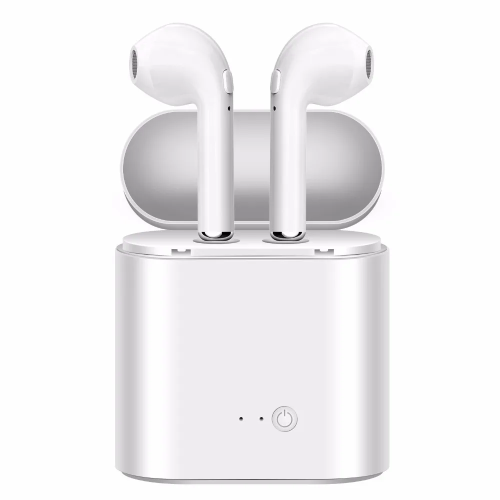 TWS I7s Bluetooth наушники стерео вкладыши Bluetooth беспроводная гарнитура с зарядным устройством беспроводные гарнитуры для всех смартфонов - Цвет: I7SWHITEPAIRSET