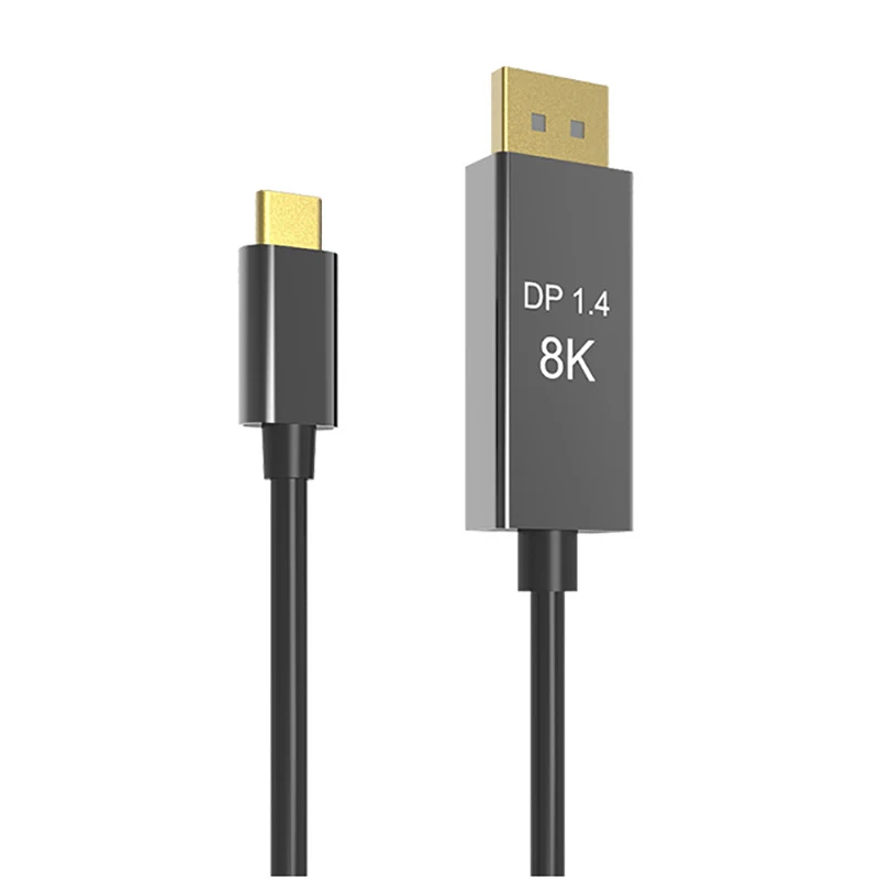 

3.1 USB C DP1.4 Cable Type-C to Displayport 8K@60Hz Aluminum Alloy Cable for MacPro Display XDR