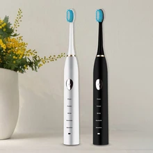 Магнитная подвеска Индукционная электрическая зубная щетка для взрослых Водонепроницаемая 5 режимов USB перезаряжаемая мягкая щетина отбеливание гигиена полости рта