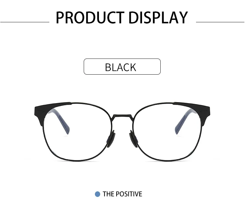 glasses to protect eyes from screen Aluminum-Magnesium Round-frame Anti-blue Glasses, Male&Female Metal Glass Frames Computer Blue-Ray Blocking Suit for Myopia A582 anti blue light glasses